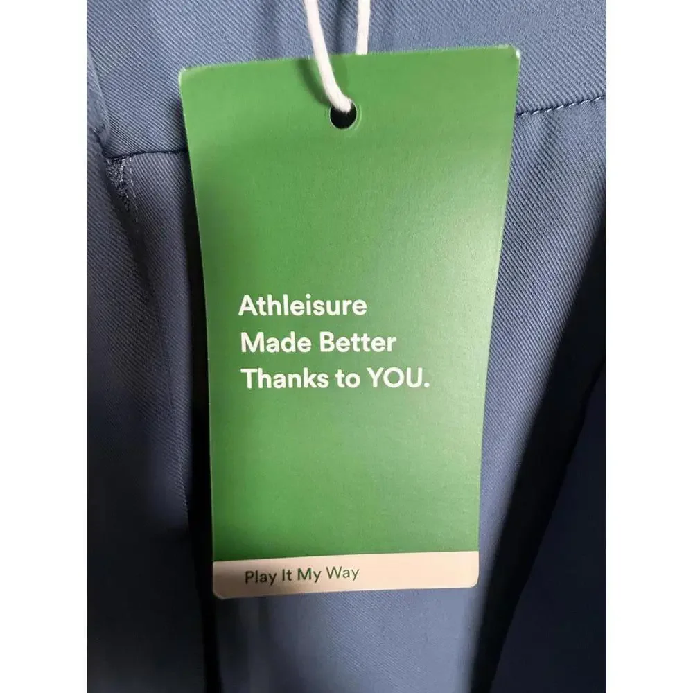NWT Halara High Waisted Belted Pocket Wide Leg Work Pants Deep Sea Gray Blue XL - Picture 12 of 13